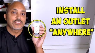 How to add an electrical outlet ANYWHERE [upl. by Lonni962]