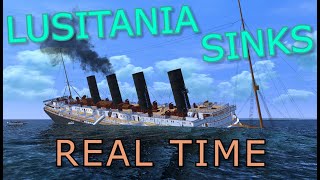 Lusitania Real Time Sinking Animation [upl. by Airasor]