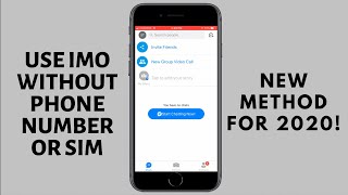 How to Use iMO Without Phone Number or SIM [upl. by Wilhelmina]