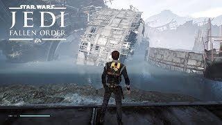 Explore the Imperial Excavation near the crashed Venator  Star Wars Jedi Fallen Order [upl. by Enyamrahc]