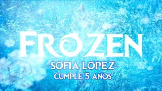 Tarjetas Invitacion Cumpleaños Frozen Animada En Video [upl. by Airamalegna763]