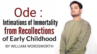 Ode Intimations of Immortality from Recollections of Early Childhood BY WILLIAM WORDSWORTH in Hindi [upl. by Shue]