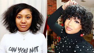 Heatless Curls using 9 Flexi Rods Overnight Natural Hair Routine [upl. by Eahc]