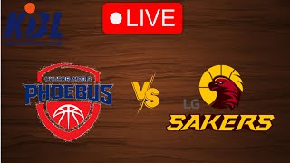 Live Mobis Phoebus vs LG Sakers  Live Play By Play Scoreboard [upl. by Neelhtak]