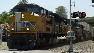 UP Fresno Sub Trains  Atwater CA [upl. by Yalonda]