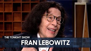 Fran Lebowitz Thinks Weed Feels Mandatory in New York City  The Tonight Show Starring Jimmy Fallon [upl. by Arik7]