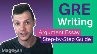 GRE Writing A StepbyStep Guide to the GRE Argument Essay [upl. by Nodarse]