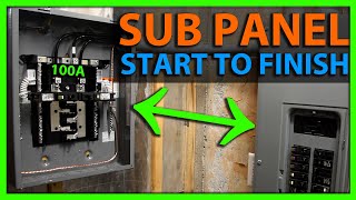 How To Install a Sub Panel Start to Finish [upl. by Regen227]