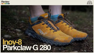 A surprising new doitall trail shoe from Inov8  PARKCLAW G 280  Ginger Runner Review [upl. by Ahsaekal]