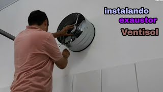 Instalando exaustor 40 cm da Ventisol [upl. by Nadeau712]