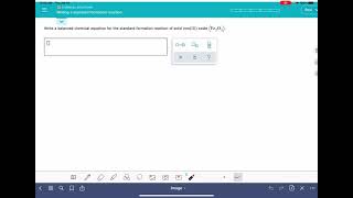 ALEKS Writing a standard formation reaction [upl. by Yleek]