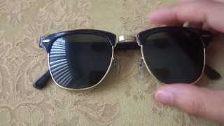 Vintage Ray Ban Clubmasters Sunglasses BampL Era [upl. by Higginbotham184]