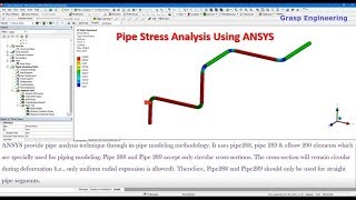 Pipe Stress Analysis using ANSYS [upl. by Caresse]