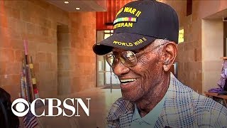 Oldest US WWII veteran dies at 112 [upl. by Neirual701]