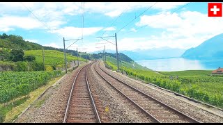 ★ 4K reupload Geneva  Bern  Lucerne cab ride speeds up to 200kmh 072020 [upl. by Akemahc21]