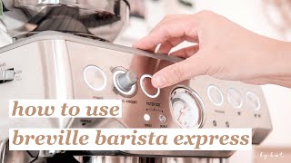 how to use the breville barista express  a beginners guide [upl. by Gillett]