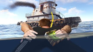 The Tugboat Takedown Rust [upl. by Llenoj]