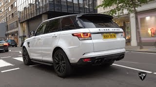 Range Rover Sport SVR INVASION in London REVS Accelerations amp More SOUNDS [upl. by Yorle542]