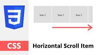 How to make horizontal scroll item  CSS Tricks [upl. by Yvel]