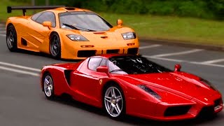 Ferrari Enzo vs McLaren F1  Fifth Gear [upl. by Ara]