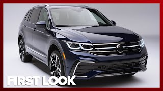 2022 Volkswagen Tiguan FIRST LOOK What’s new [upl. by Aronael]