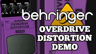 Behringer  OD300 Overdrive Distortion  Demo [upl. by Aiciram]