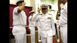 Senior Chief becomes Chief Warrant Officer [upl. by Aillimat]