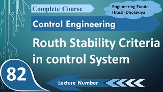 Routh Stability Criterion Steps Process and Detailed Examples in Control Systems [upl. by Adnahs]