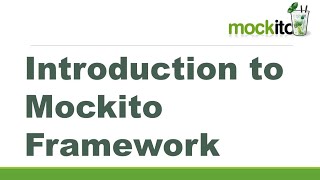 Introduction to Mockito Framework  Mockito 3  Mockito Tutorial  Mockito interview question [upl. by Garwin]