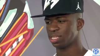 Vinicius Junior Interview  Messi or Ronaldo [upl. by Mendes2]