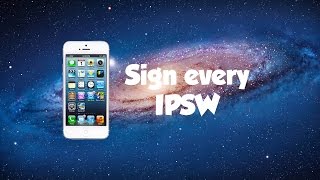 TUTORIAL Sign amp install every IPSW Downgrade [upl. by Elocaj986]