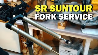 SR Suntour Fork Service in 6 Easy Steps [upl. by Estis113]