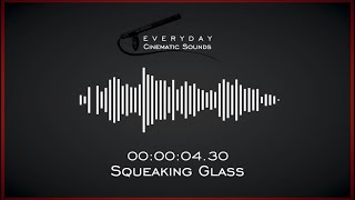 Squeaky Glass  HQ Sound Effects [upl. by Aivek318]