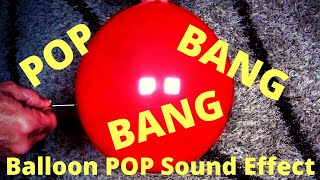 Balloon POP Sound Effect  1 Hour  Busting Balloon Sounds [upl. by Faludi]