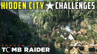 All the Challenges in Hidden City – SHADOW OF THE TOMB RAIDER [upl. by Heiner747]