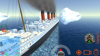 RMS Aquitania hits the iceberg  Ship Handling Simulator  Ship Mooring 3D [upl. by Reffotsirk]