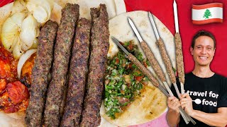 Lebanese Street Food 🇱🇧 Kofta Kebab Recipe  Street Food At Home Ep 4 [upl. by Iilek888]