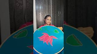 Lotus painting 🎨🪷on plain dress ఎలా ఉంది telugu ytshorts shorts trending fabricpainting 1m [upl. by Irama]