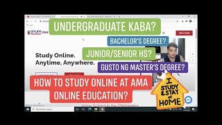 HOW TO STUDY ONLINE AT AMA ONLINE EDUCATION  AMAOED  PART 2 [upl. by Yerffeg]