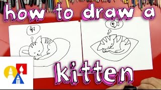 How To Draw A Kitten For Young Artists [upl. by Boone]