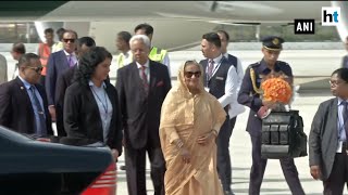 Bangladesh PM Sheikh Hasina arrives in India on a 4day visit [upl. by Einuj]