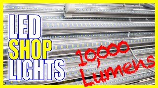 How To Install LED Shop Lights from OmniRay Lighting 10000 LUMENS [upl. by Nolek]