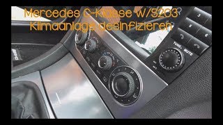 Mercedes C Klasse W203 Klimaanlage desinfizieren [upl. by Denn]