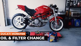 Ducati Monster S2R 8001000 Oil Change Guide amp Walkthrough DIY Guide [upl. by Lambard]