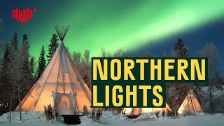 Stunning Northern Lights over Yellowknife  Explore Canada [upl. by Nnylcaj925]