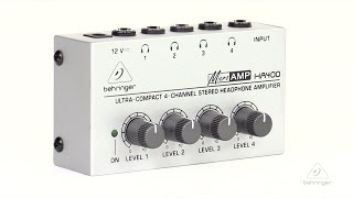 MICROAMP HA400 UltraCompact 4Channel Stereo Headphone Amplifier [upl. by Stelu]