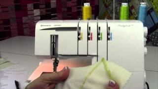 Husqvarna Viking S21 Serger 24 Flatlock [upl. by Enirbas]