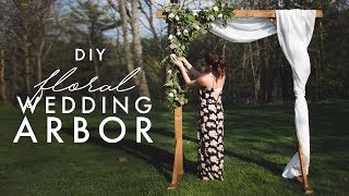 DIY WOODEN ARCH  PERFECT FOR WEDDINGS [upl. by Eadnus]