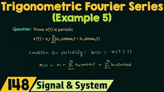 Trigonometric Fourier Series Example 5 [upl. by Madonna]