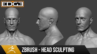 1 Head Sculpting with Dynamesh in Zbrush Tutorial series for Beginners HD [upl. by Aima124]